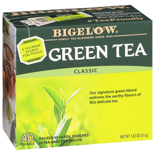 Bigelow Tea Classic Green Tea Bags, 40 Count (Pack of 6)