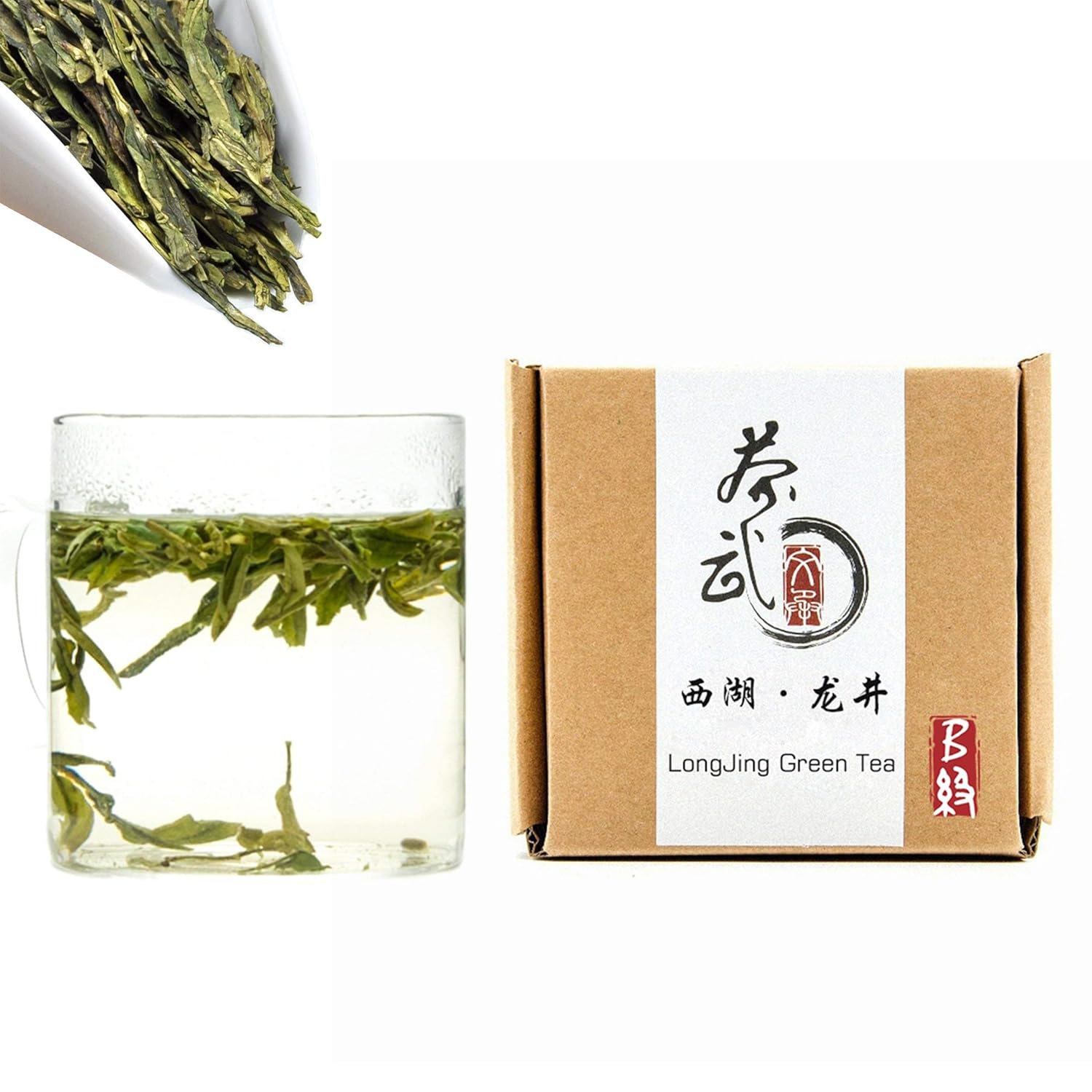 Cha Wu-LongJing Greend Tea,[A] and [B] Combination,3.5oz/Box Loose Leaf Tea