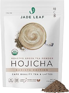 Jade Leaf Matcha Organic Japanese Hojicha Powder, Roasted Matcha Green Tea Powder - Barista Edition - Authentic Japanese Origin (1.76 Ounce Pouch)