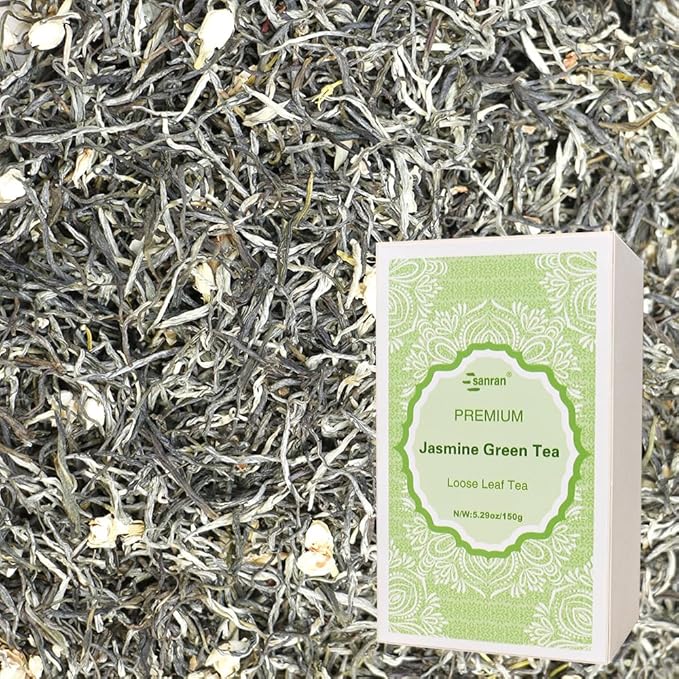 SANRAN Jasmine Green Tea Loose Leaf 5.29oz