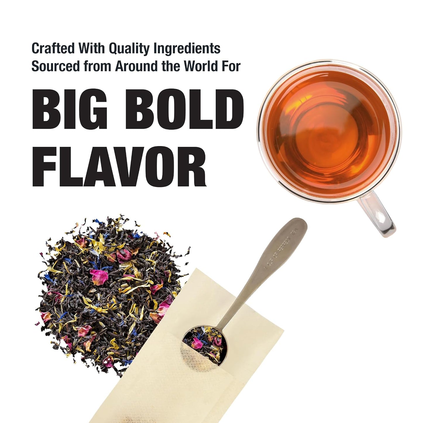 Tiesta Tea - Victorian Earl Grey, Loose Leaf, Floral Earl Grey Black Tea | Premium Blend, High Caffeinated Black, Make Hot or Iced Brews Up to 25 Cups, 1.8 Ounce Resealable Pouch