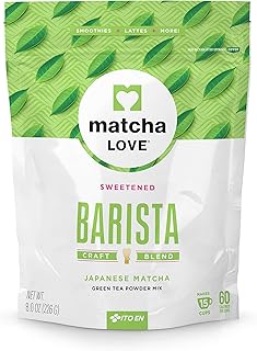 Matcha Love Green Tea Powder Packet, Sweetened, 8 Ounce
