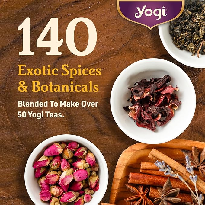 Yogi Tea Honey Lemon Throat Comfort - 16 Bags per Pack (4 Packs) - Soothing Organic Honey Tea - Includes Lemongrass, Peppermint Leaf, Licorice Root