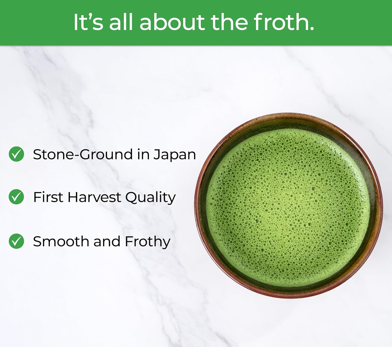 Pure Matcha Co | Premium Ceremonial Grade Matcha Green Tea Powder | Authentic Japanese Origin | Sugar Free | 30g, 1.06oz