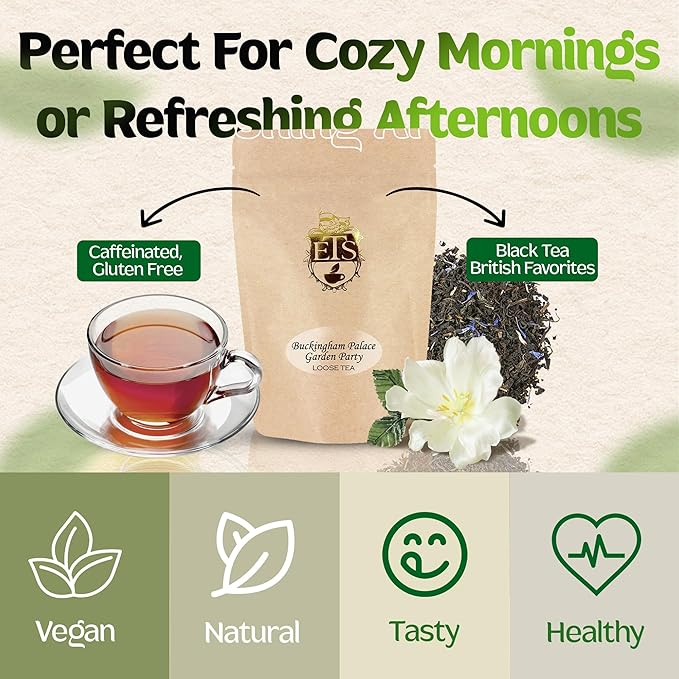 English Tea Store Loose Leaf, Buckingham Palace Garden Party Tea, 4 Ounce