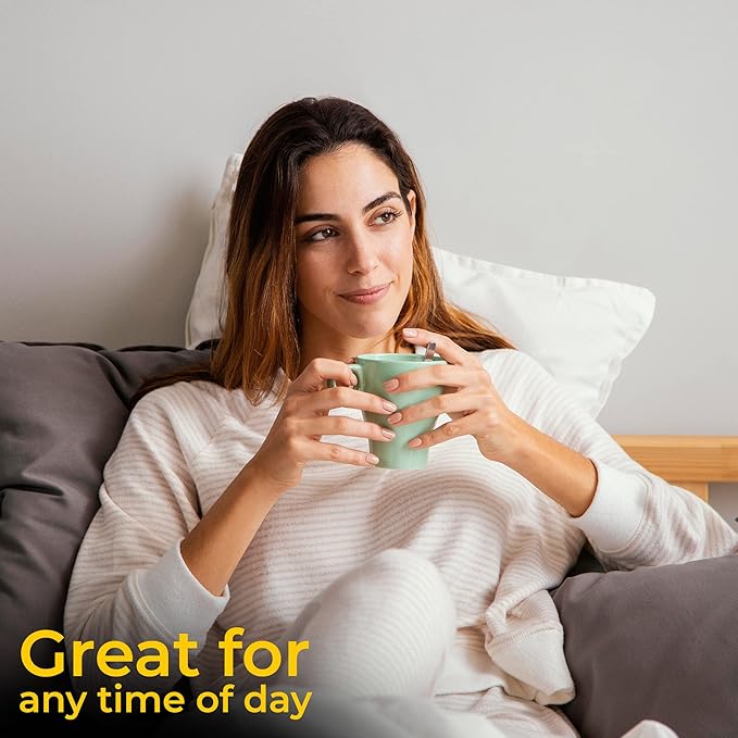 Turmeric Zone Organic Turmeric Ginger Decaf Tea with Elderberries - Made with Turmeric Root, Whole Non-irradiated Elderberries, Ginger Root, Cinnamon, Black Pepper - 4.75 oz