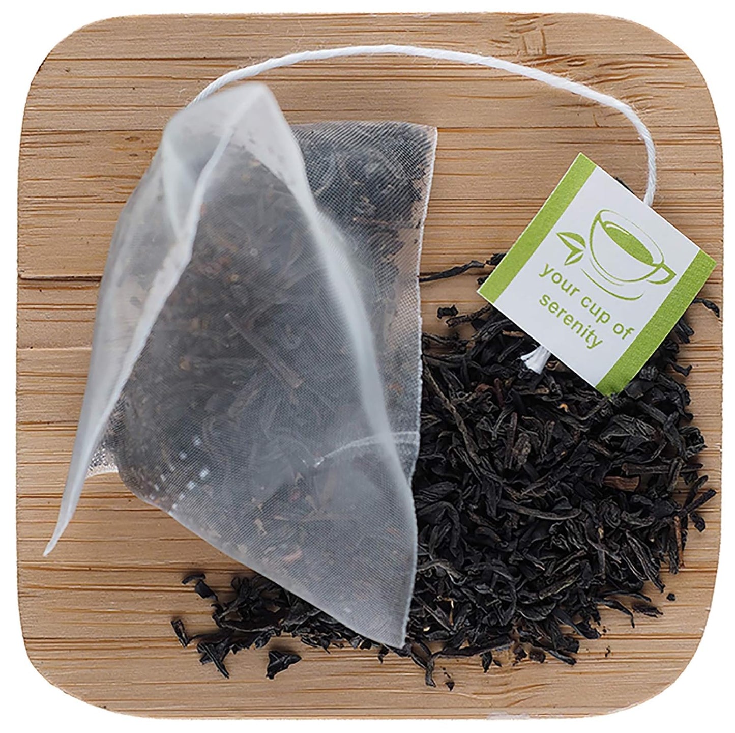 Elmwood Inn Fine Teas, English Breakfast Keemun Black Tea, 25 Pyramid Sachet Tea Bags