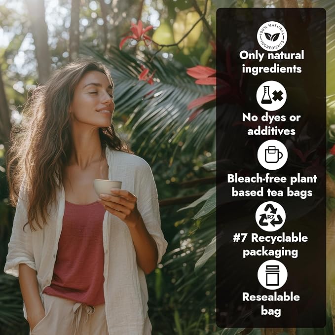 Vital Bloom Black Tea, 120 Count Tea Bags, Smooth, Flavourful, and Robust, Enjoy Hot or Cold Brew, Bleach Free Tea Bags, Non GMO (Free Bamboo Tongs Included)