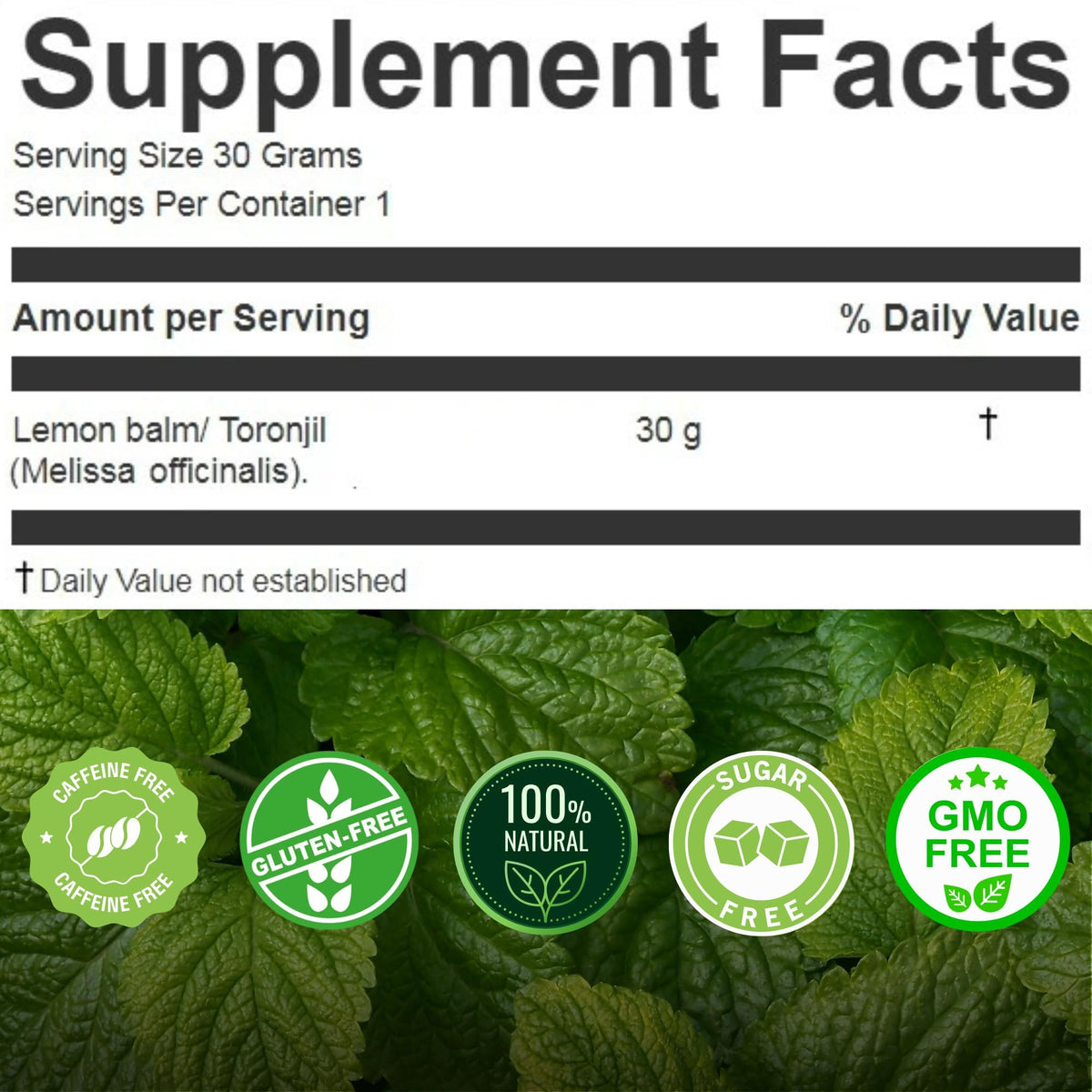 Hanan Peruvian Secrets Lemon Balm Tea (Toronjil) - 25 Teabags of Herbal Tea - Melissa Herb for Relaxing Herbal Tea - Natural