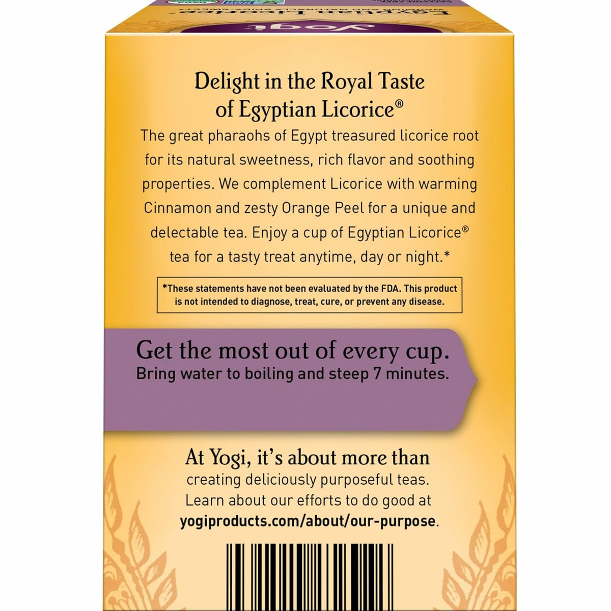 Yogi Egyptian Licorice Organic Tea