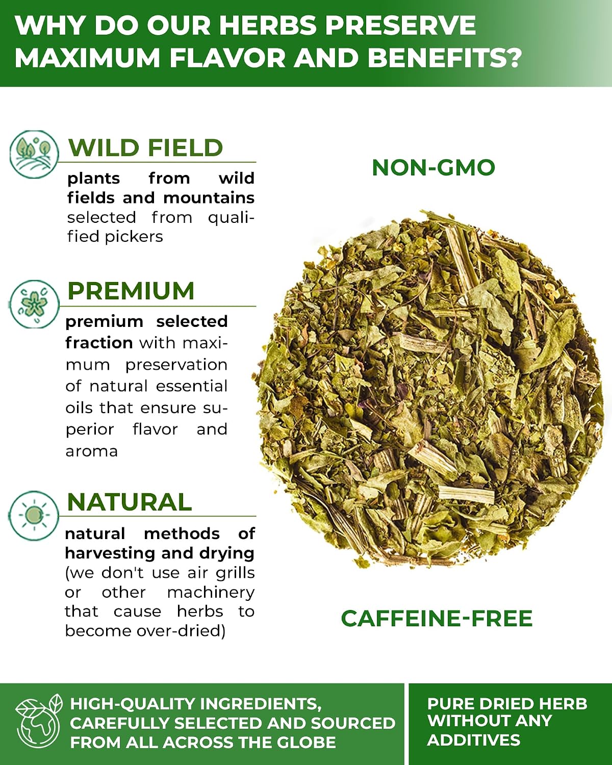 30 Bags Plantain Leaf Herb Tea Dried Plaintains Leaves (Plantago Major) - 30 Count 2g Tea Bags Greater Broadleaf Plantain