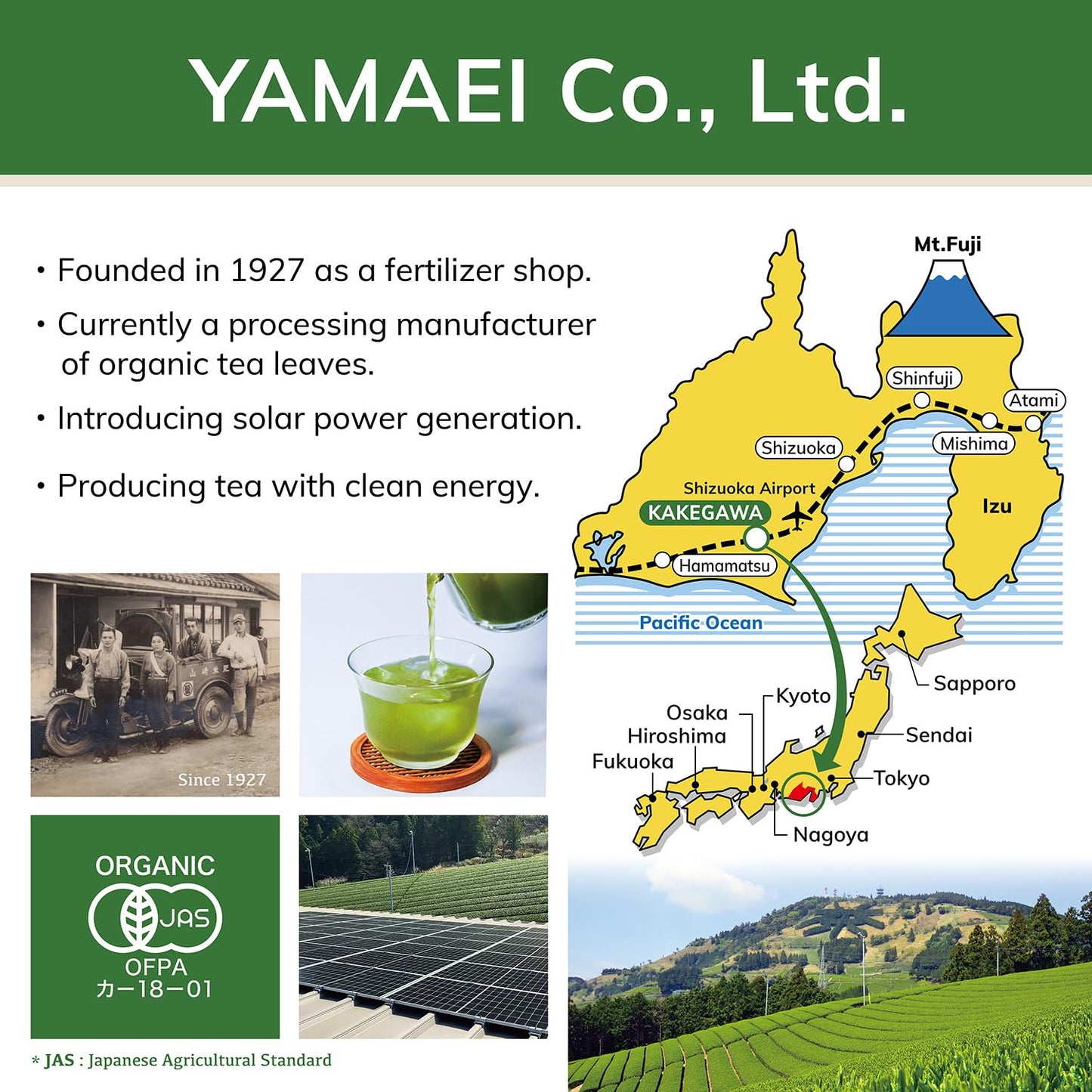 YAMAEI, Matcha Powder, Ceremonial Grade, 1.1oz, Japanese Green Tea, First Harvest, Use for Drinking, Latte