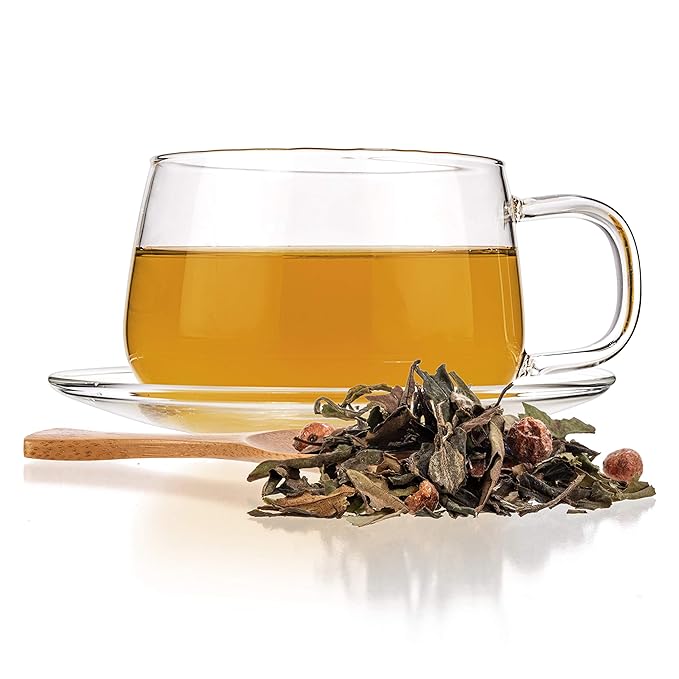 Tealyra White Champagne Loose Leaf Tea - High Antioxidants - Natural - Hot & Iced - Low Caffeine - 100g (3.5oz)