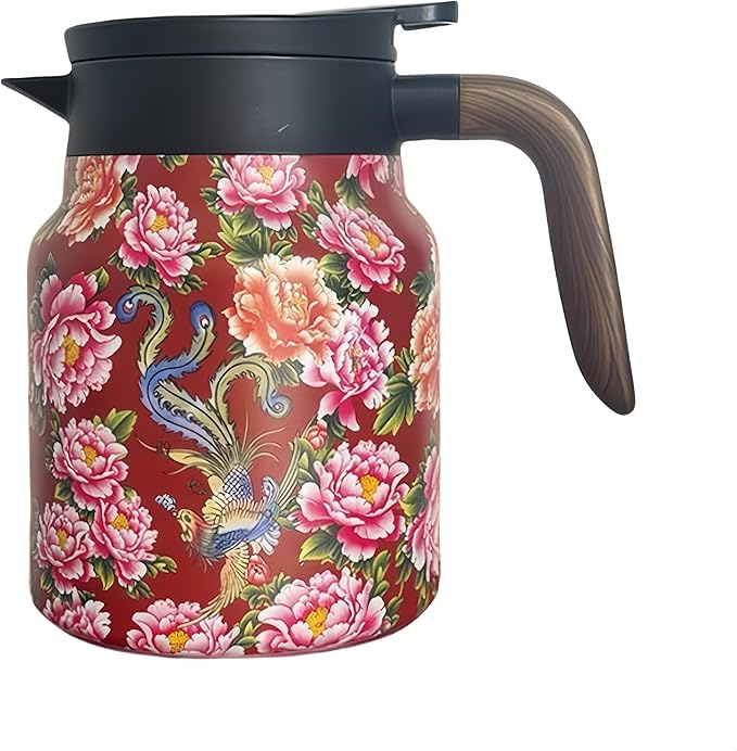 thermal teapot with infuser,Tea Pot with Infusers for Loose Tea,1000ML Thermal Teapot with Removable