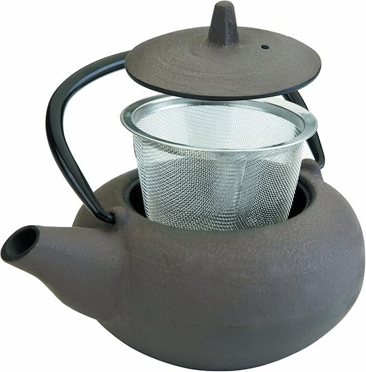 IBILI Cast Iron Laos Teapot, 0.3 Litres, Enamel Interior, Induction Safe