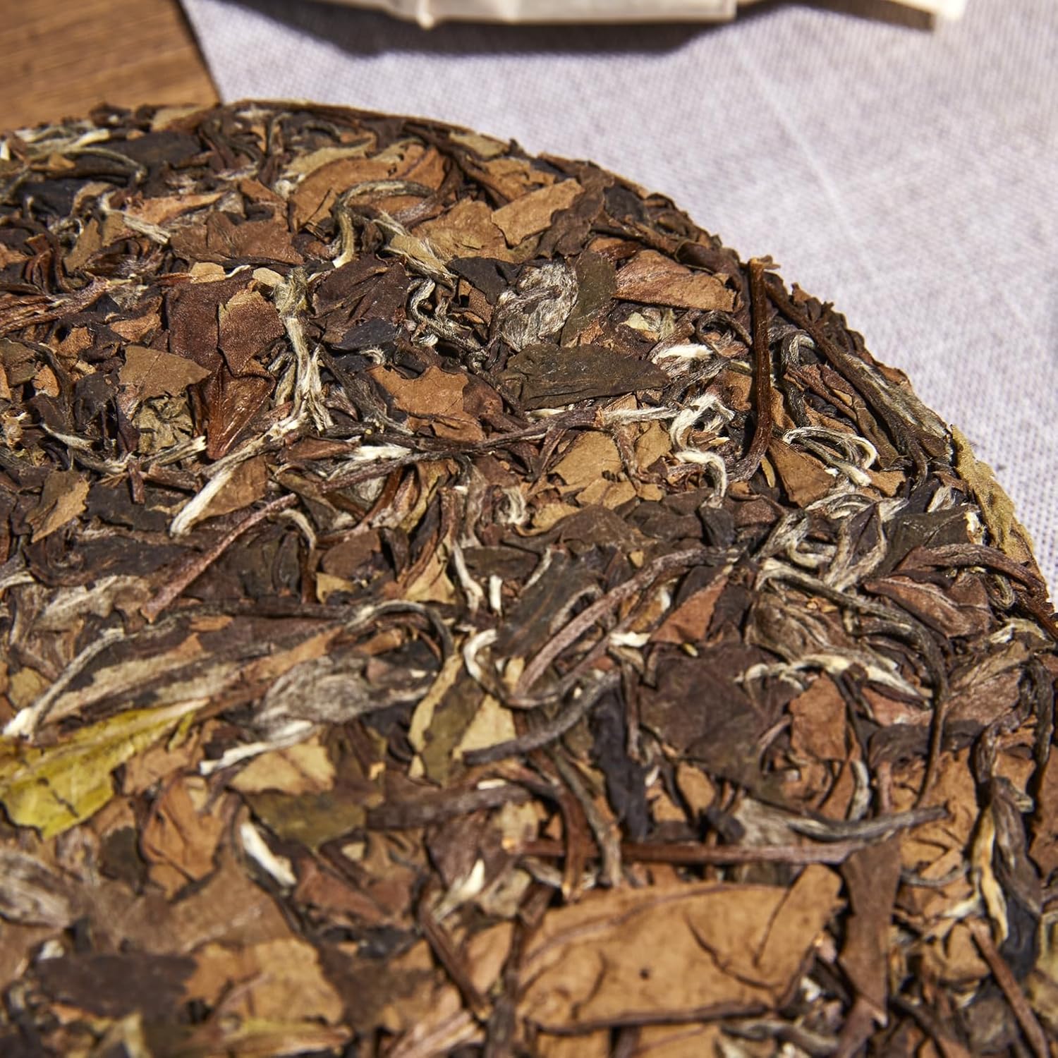 ChaWuWarmSun-White Tea Cake,300g/10.58oz,ShouMei BaiCha,FuDing Chinese Tea