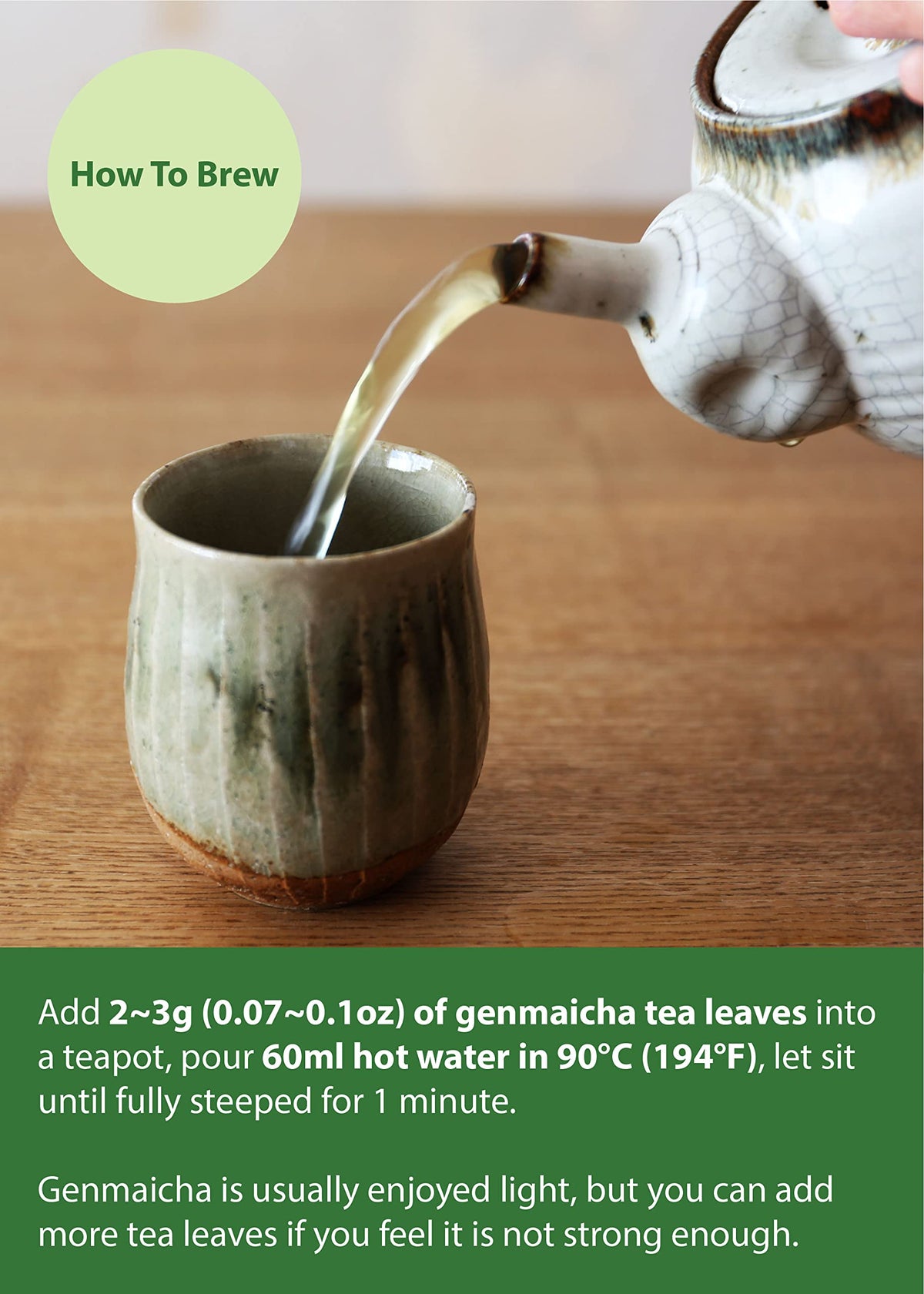 Kawashimaya Organic Genmaicha Green Tea with Brown Rice 12.69 oz (360g)