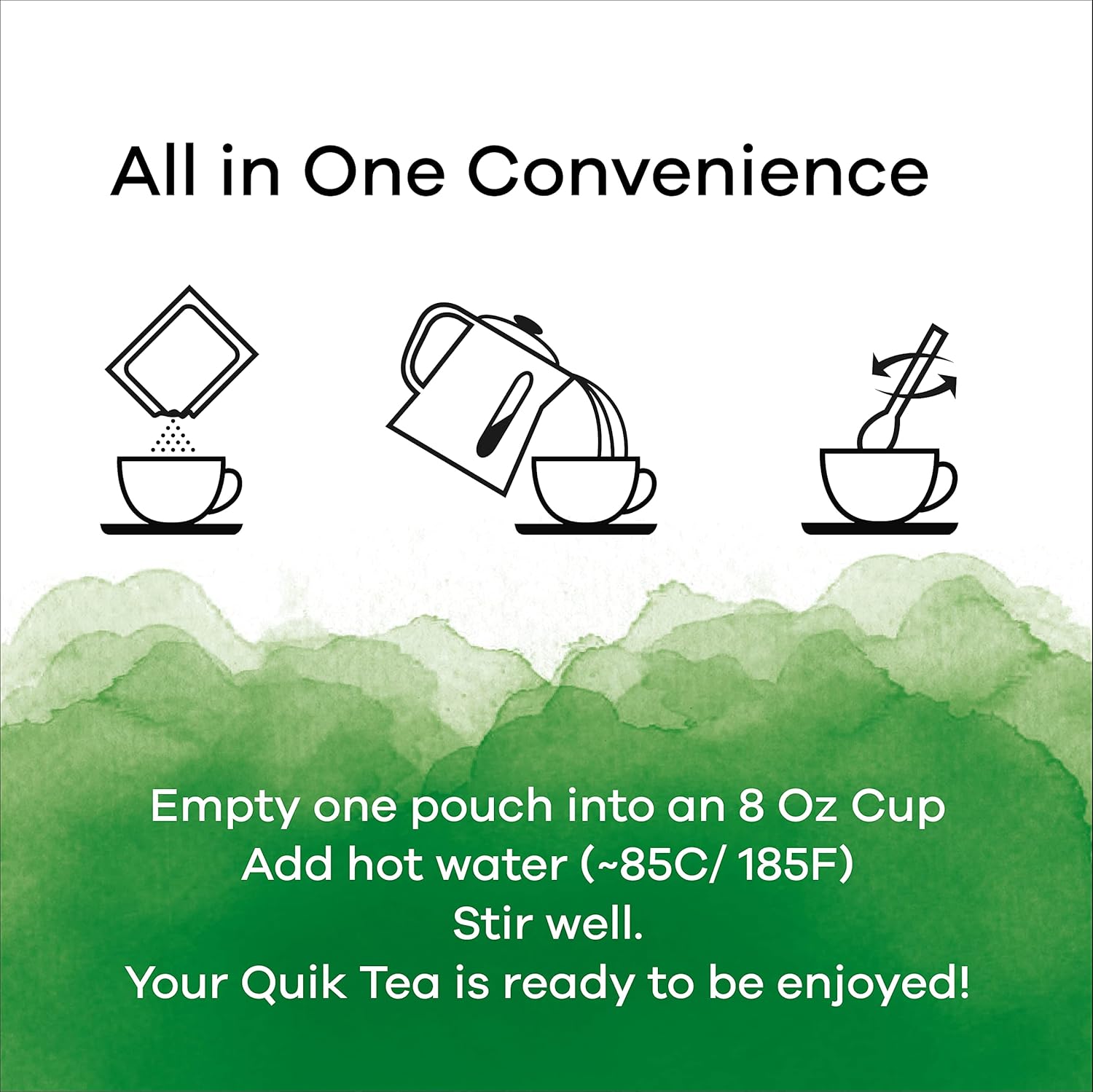 QuikTea Cardamom Unsweetened Chai Tea Latte – 10 Count, Bold Cardamom Flavor, Naturally Caffeine-Light, no preservatives, No Sugar Added – Just Add Hot Water
