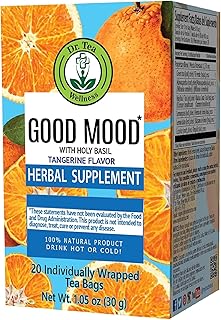 Dr. Tea Good Mood Tea with Holy Basil - Tangerine Flavor - 20 Tea Bags