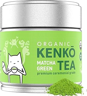 KENKO Matcha Green Tea Powder [USDA Organic] Highest Ceremonial Grade, Authentic Japanese, Premium 1st Harvest, 1 oz (30 servings)