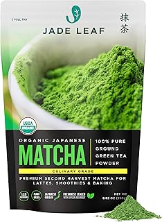 Jade Leaf Matcha Green Tea Powder - USDA Organic, Authentic Japanese Origin - Classic Culinary Grade - Antioxidants, Energy [8.8 Ounce (250 Gram) Super Value Size]