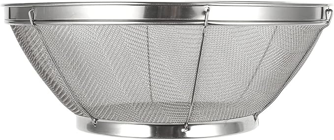 Juvale Fine Mesh Strainer - Stainless Steel Rice Strainer - Ultra-Fine Pasta Colander & Quinoa Sifter