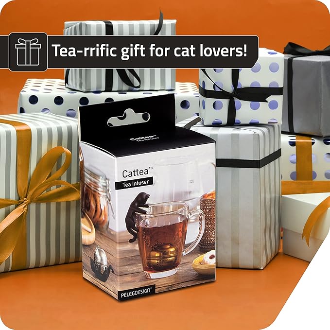 Title Peleg Design Catty Tea Infuser – Cute Stainless Steel Cat Tea Strainer for Loose Leaf Tea, Fun Animal Tea Steeper & Gift for Tea Lovers, Black