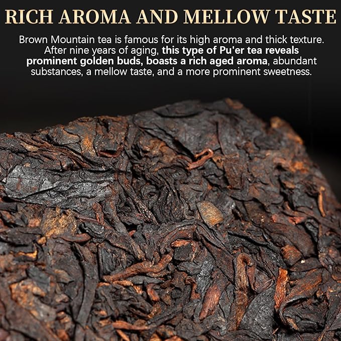 XIXICHA Pu-erh Tea Brick 2016Yr Aged Fermented Black Tea Ripe Pu er Yunnan Menghai Palace Puer Chinese Tea 500g(250g*2) 普洱茶 熟茶 茶砖 枣香厚砖 云南勐海宫廷普洱茶