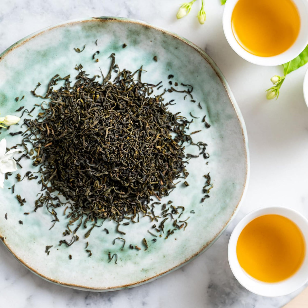 Rishi Tea Jasmine Organic Chinese Green Loose Leaf Tea, Caffeinated, 4oz