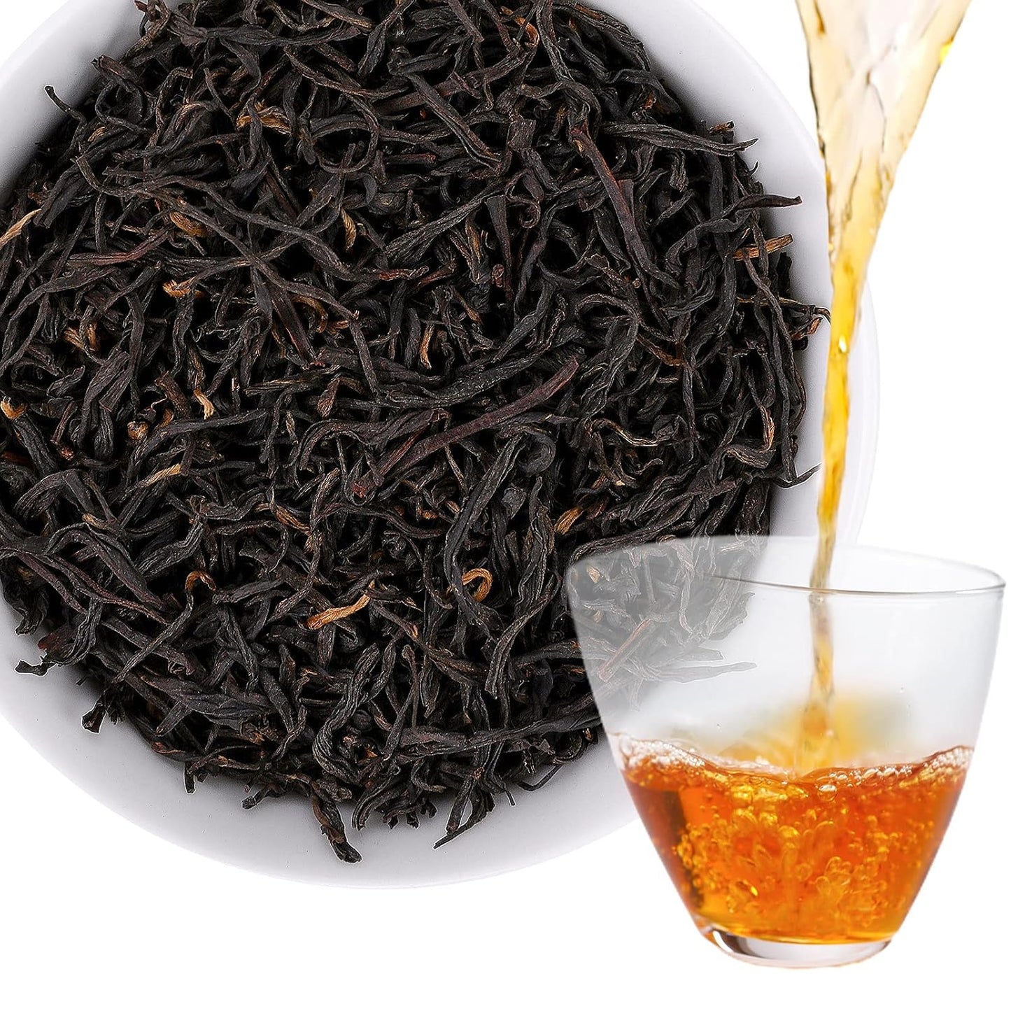 Taimei Teatime Premium Chinese Black Tea Loose Leaf - 3.53oz | Low Caffeine Organically Grown in Fujian China, Perfect for Hot or Iced Tea Smooth and Natural Sweet Taste