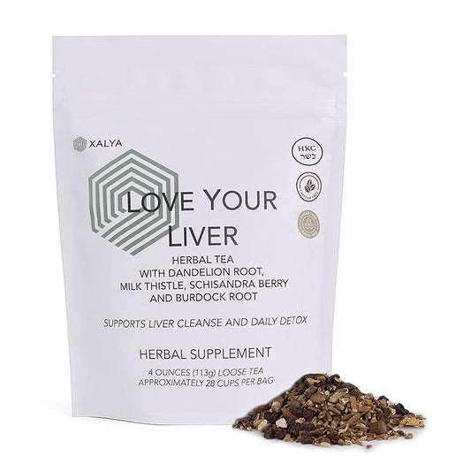 Herbal Tea – Caffeine-Free Herbal Blend with Dandelion Root, Milk Thistle, Schisandra, Burdock – 4 oz Loose Tea