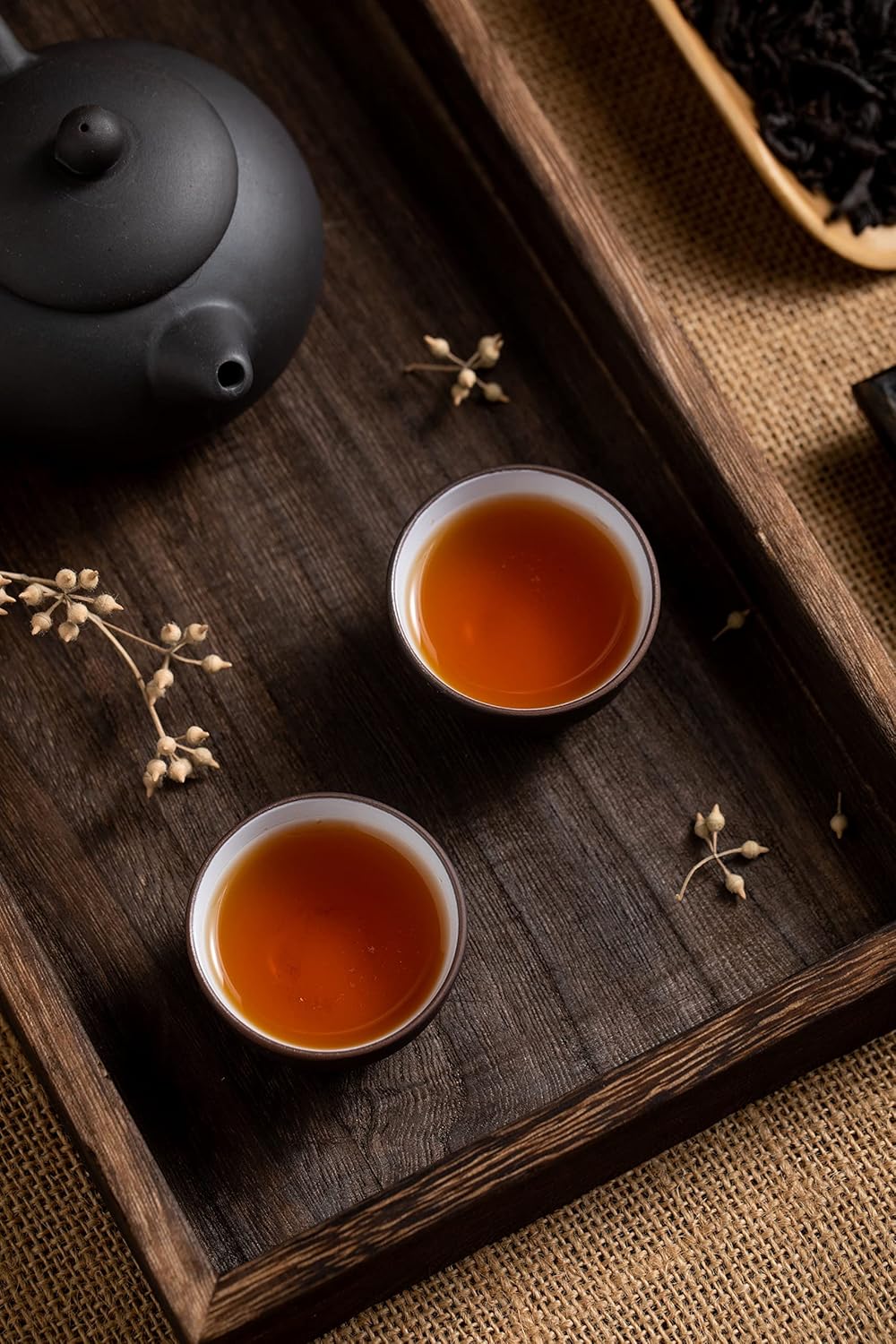 Xin Qing Black Oolong Tea Taiwan Red Oolong Tea Taiwan High Mountain Oolong Tea Loose Oolong Tea 150g/5.3oz