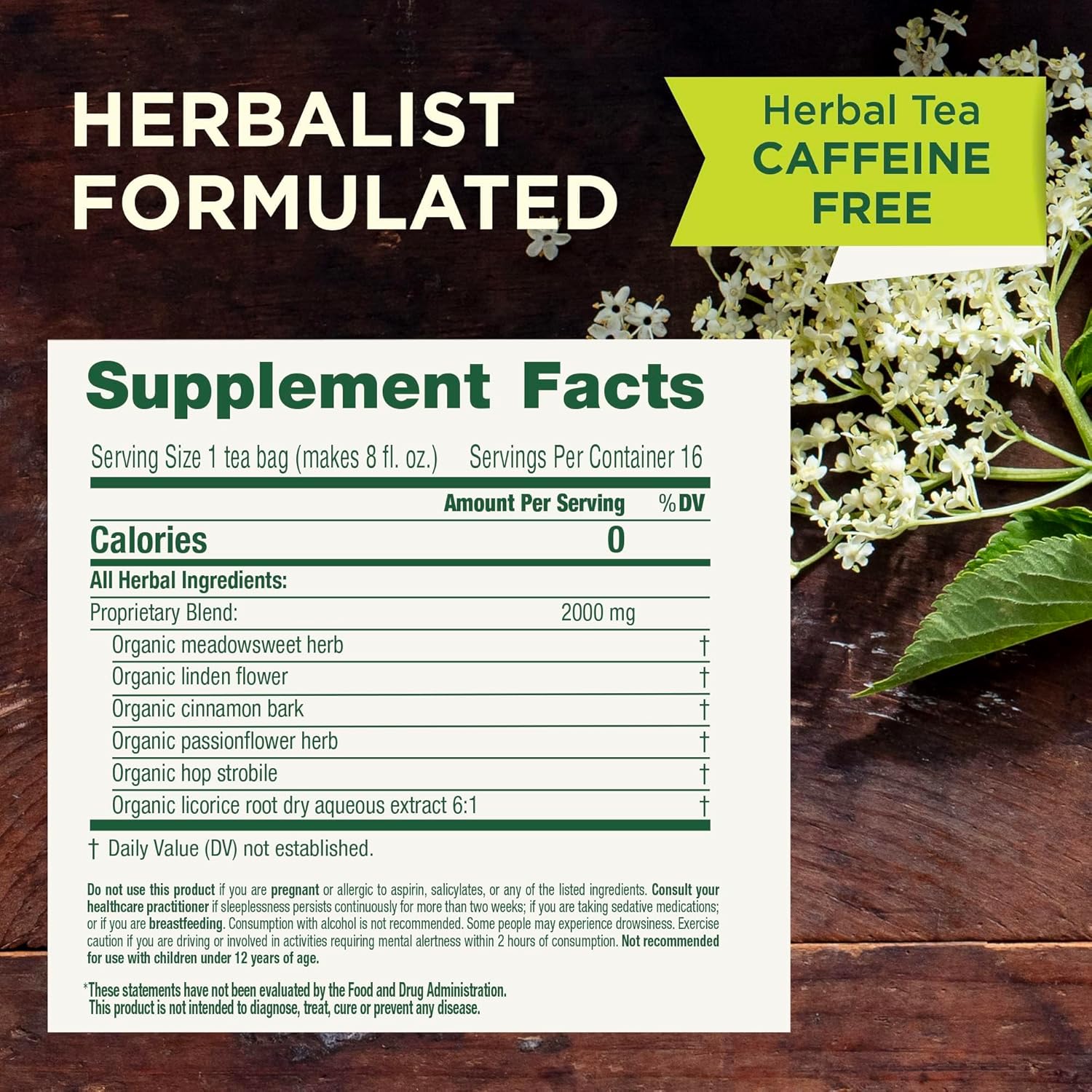 Traditional Medicinals Tea, Organic Herbal Cold Care, Providing Soothing Comfort, 16 Tea Bags