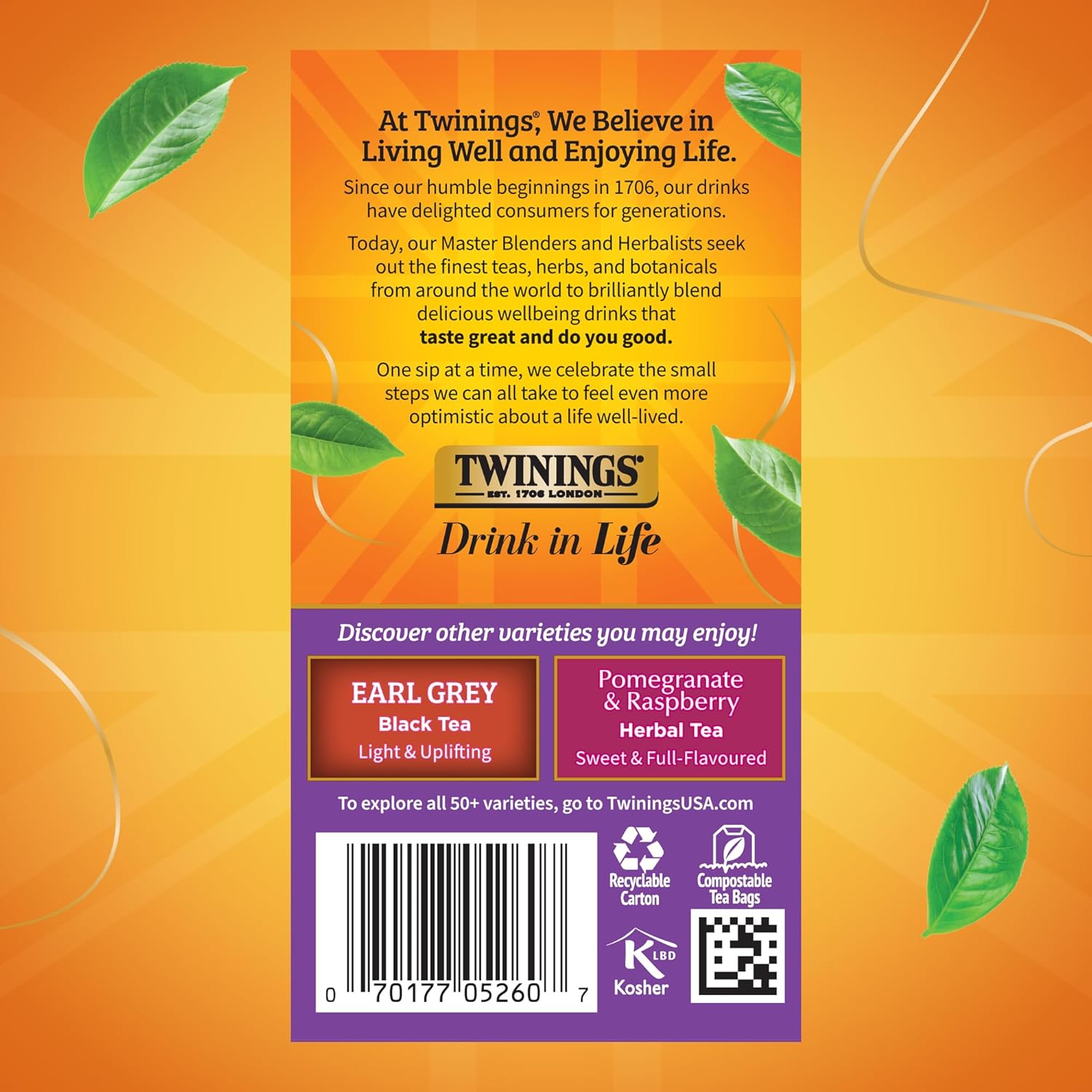 Twinings Blackcurrant Breeze Black Tea Individually Wrapped Bags, 20 Count (Pack of 2), Sweet, Tangy Taste, Caffeinated, Enjoy Hot or Iced, 40 Teabags