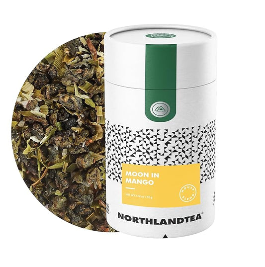 Moon in Mango 1.76OZ (Inspired by "Mango Sticky Rice" popular dessert from Thailand) - House Blend - Loose Leaf - HOT & ICED TEA/COLD BREW/MOCKTAIL and etc. - Northlandtea