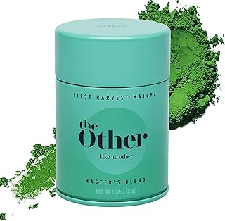 TheOther Matcha Powder Ceremonial Grade Matcha Powder - Japanese Matcha Powder Master’s Blend - Premium Green Tea Teal Tin - 25g