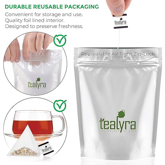 Tealyra - Blood Cleanser Tea - 25 Bags - Wellness Detox - Health Tonic - Dandelion - Ginger - Loose Leaf Herbal Tea - Natural Cleanse