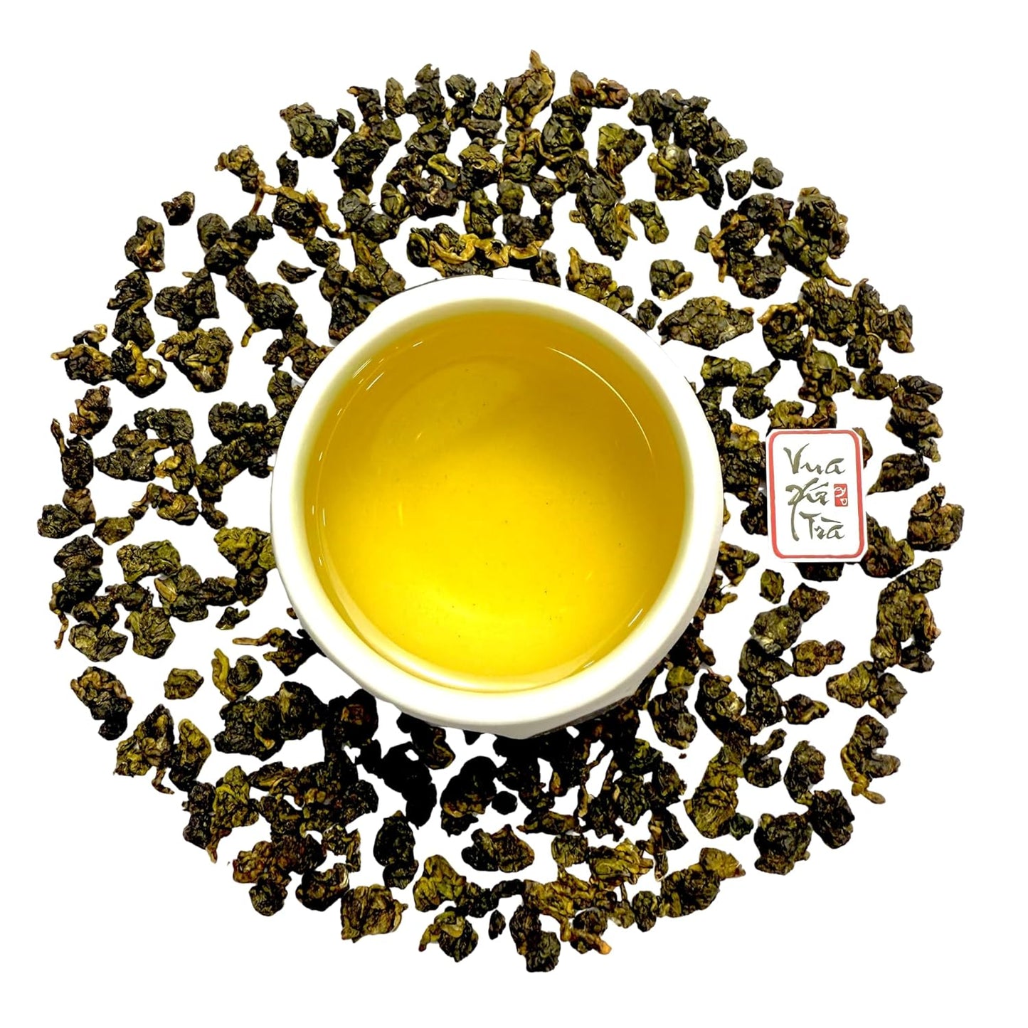 Vua Tra Vietnamese Oolong Tea - Premium Loose Leaf Tea from Lam Dong High Mountain - 100g (3.53 oz) - Natural Aroma & Smooth Taste - No Additives - Authentic Vietnamese Heritage Tea