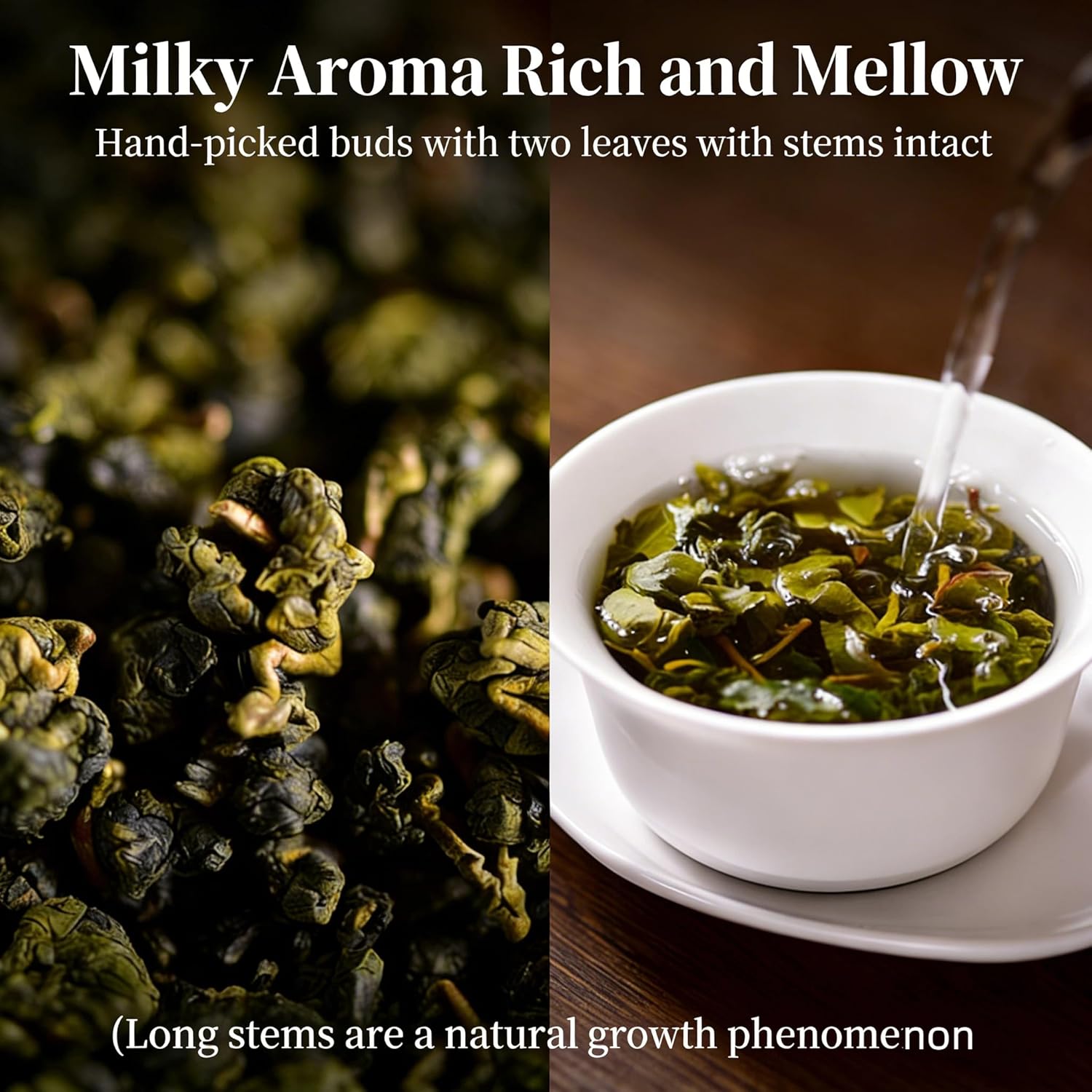 NASLAPH Milk Oolong Tea, Alishan Oolong Tea, Taiwan High Mountain Oolong Tea