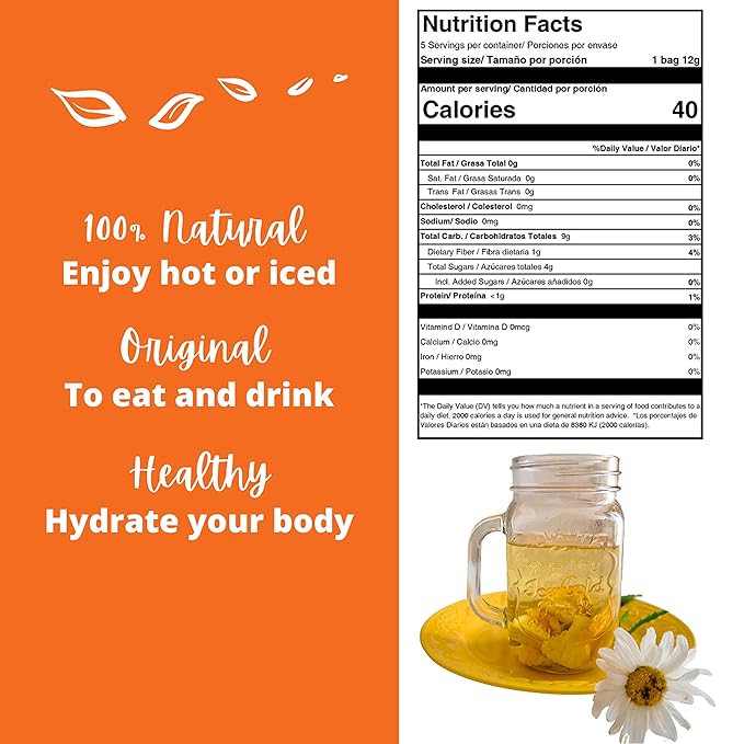 Alibú Dried Fruit Tea Infusions - Tropical - Naranjilla, Mango, Pineapple – Certified Vegan, 100% Natural, Hot or Iced, Caffeine Free