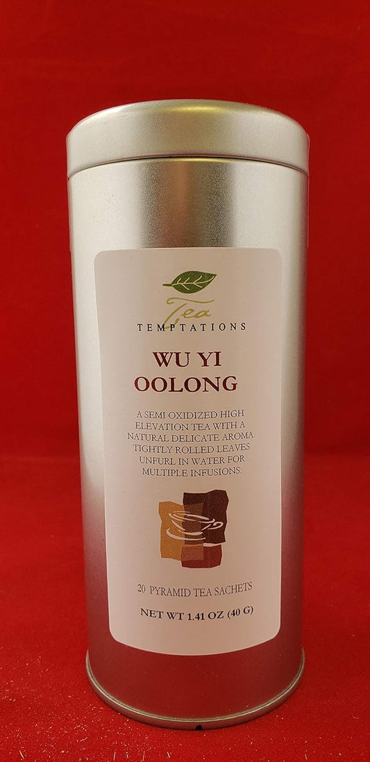 Wu Yi Oolong Tea in Pyramid Sachets (2 Tins)