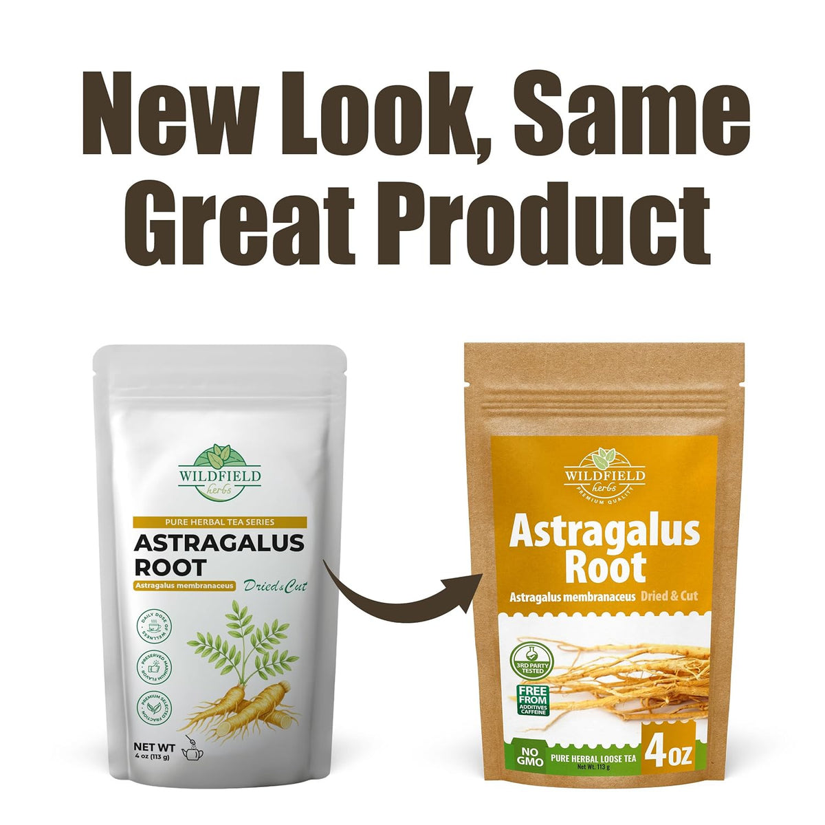 WILDFIELD HERBS 4 oz. Astragalus Root Herbal Tea – 113g Dried Astragalus Root Tea Huang Qi Raíz de Astrágalo