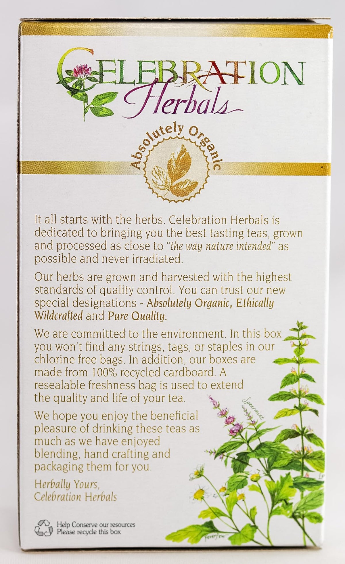 Celebration Herbals Organic Sarsaparilla Root Tea Bags 24 Count