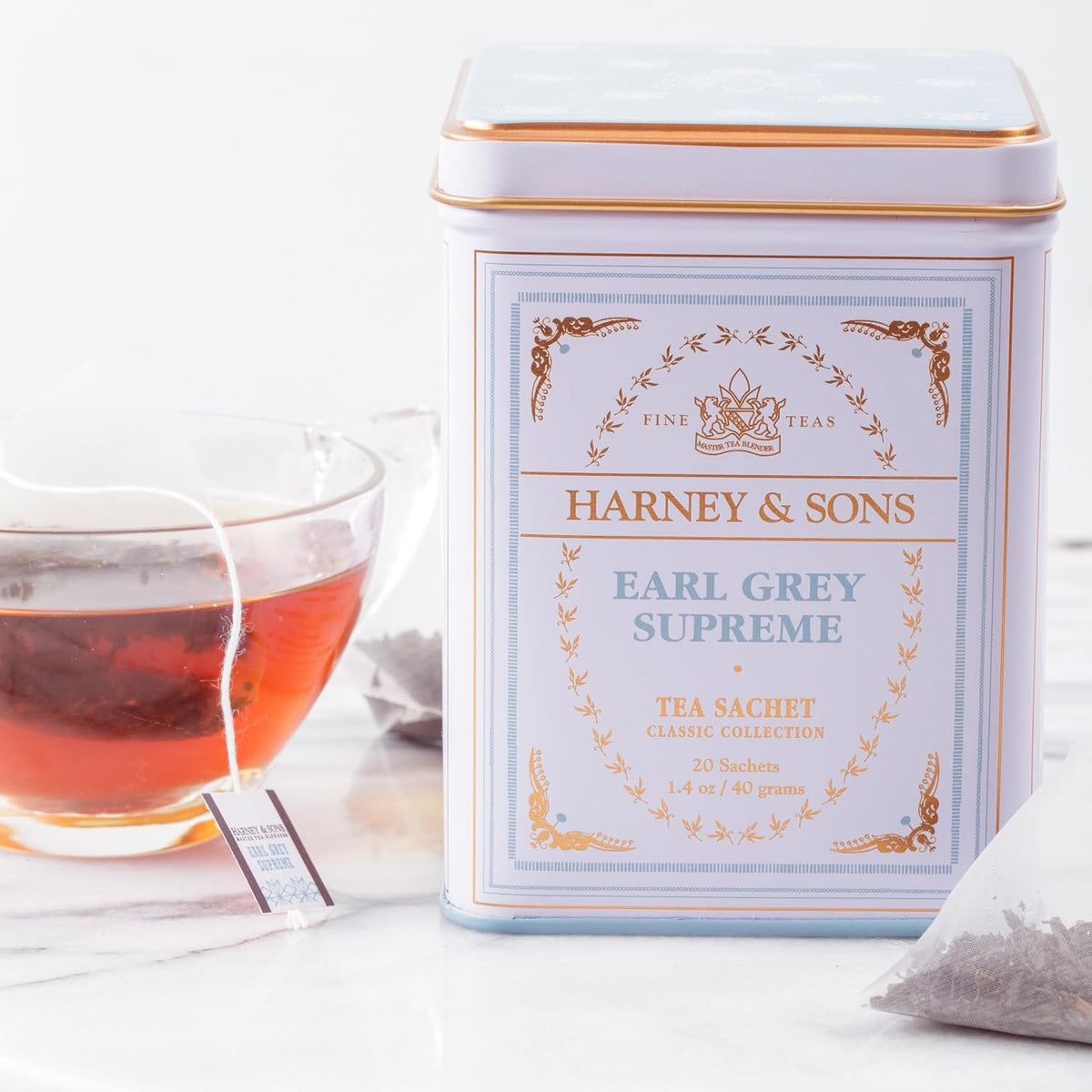 Harney &amp; Sons Earl Grey Supreme, Black Tea, 20 Sachets