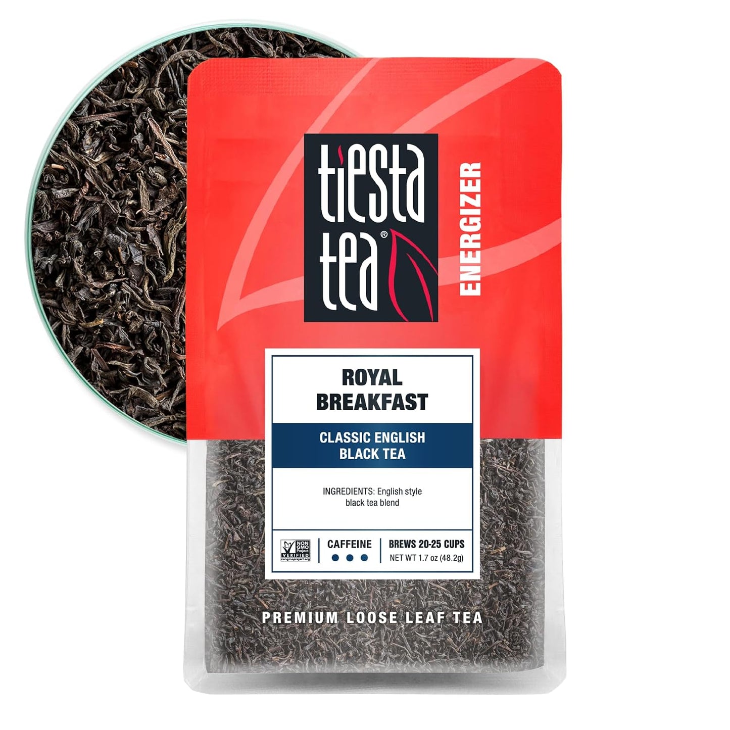 Tiesta Tea - Royal Breakfast, Loose Leaf, Classic English Black Tea | Premium Blend, High Caffeine Hot &amp; Iced, Brews Up to 25 Cups, 1.7 Ounce Resealable Pouch