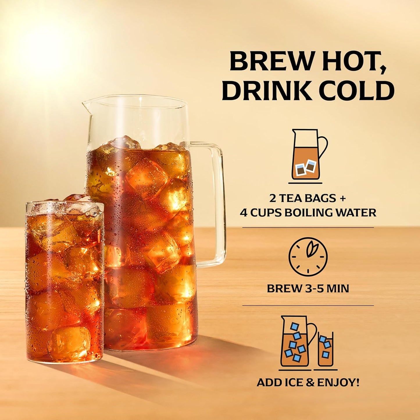 Lipton Unsweetened Iced Tea Bags Family Size 24-Count Zero Calories Rainforest Alliance Certified Black Tea Leaves for Hot Brew Cold Drink 1 Bag Makes 1 Quart Premium Quality