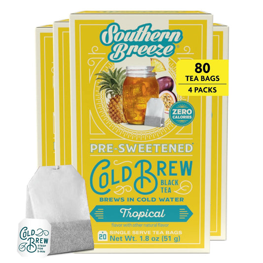 Southern Breeze Cold Brew Sweet Tea Tropical Iced Tea 20 Tea Bags