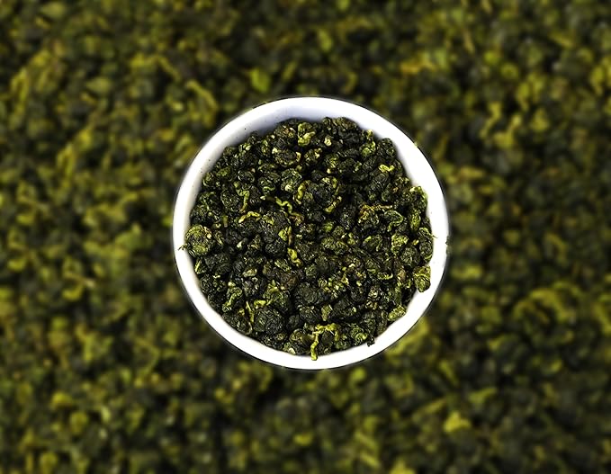 QuaZenTea Jasmine Premium Oolong Tea Loose Leaf 3.5oz (100g) - High Mountain Vietnamese Green Oolong - Pure Hand-Sorted for Smooth, Non-Bitter Taste & Rich Aroma