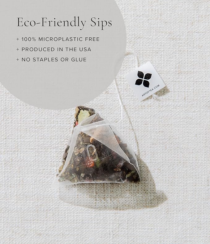 Art of Tea | Assorted Tea Bags Sampler Caffeinated and Non-Caffeinated| 50 Count Sampler Tea Set