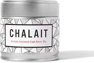 Chalait Everyday Ceremonial Grade Matcha - Japanese Matcha Green Tea Powder - For Sipping as Tea - Antioxidants, Sustainable Energy, No Additives, Radiation Free, Zero Sugar [30g Tin]